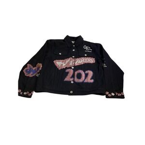 Rare Chris Pyrate/Wizards Collaboration Cherry Blossom Floral PrintJean Jacket